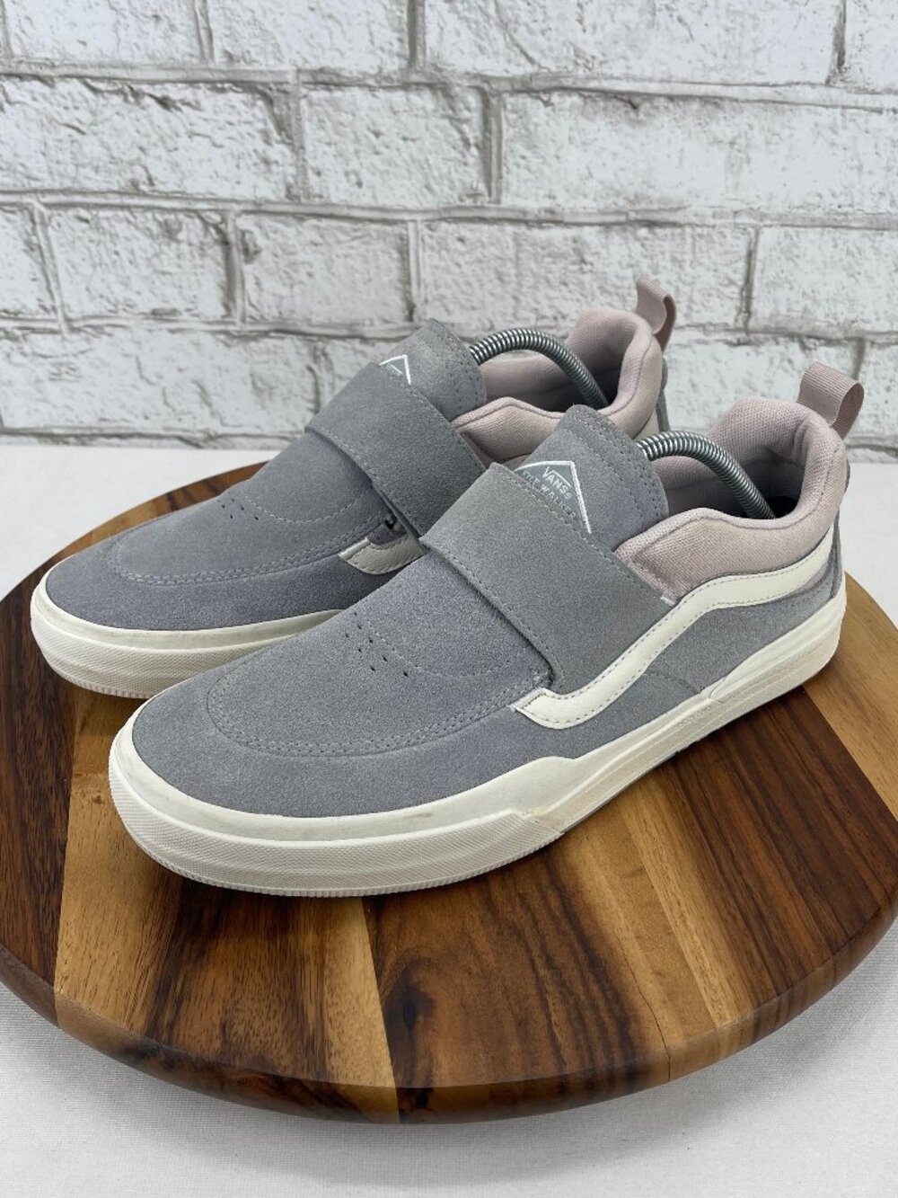Vans Kyle Pro 2 Mens Sz. 11 Ash Violet Suede Hook & Loop Pop Cush Skate Shoes